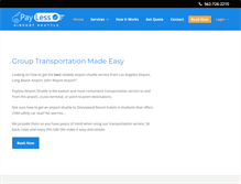 Tablet Screenshot of paylessairportshuttle.com